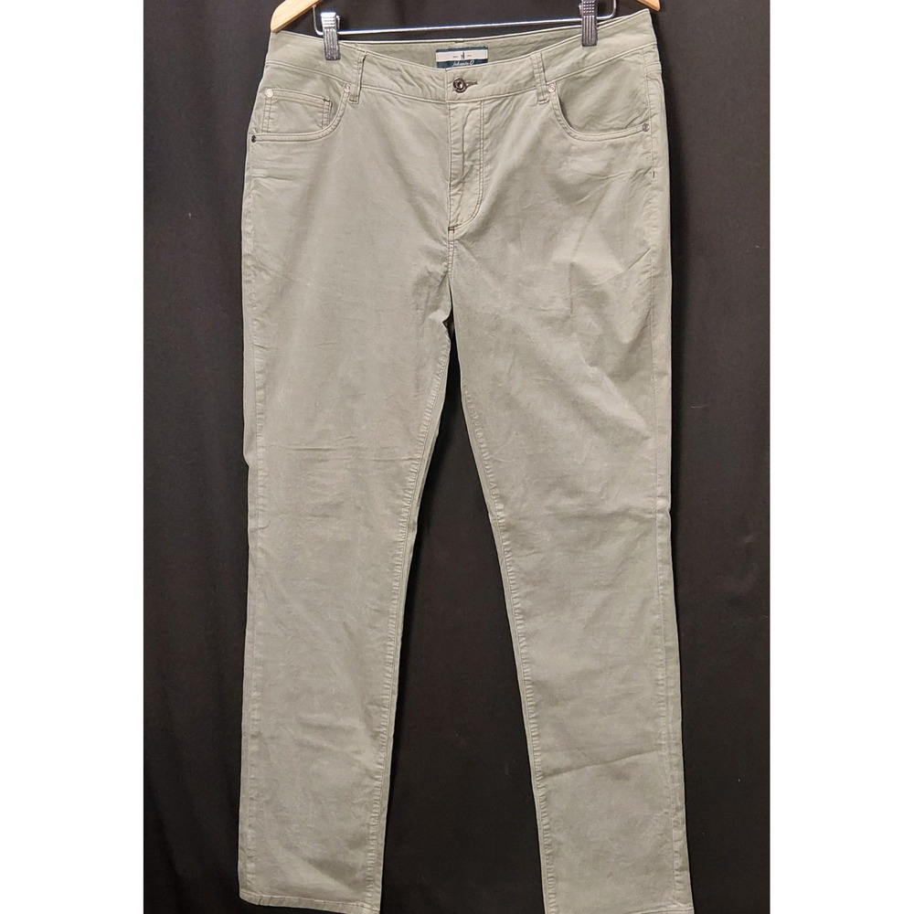 Johnnie-O Mens 34x32 Hampton Stretch Corduroy Pants Army Green JMPA100160 MINT